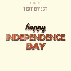 Happy Independence Day 3d text effect