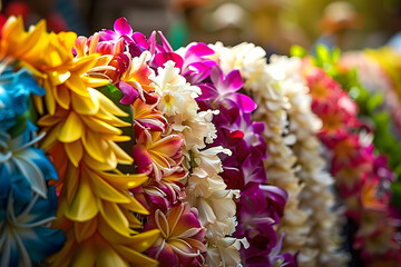 traditional hawaiian wedding leis made of flowers