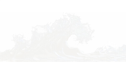 Obraz premium water splash. Transparent background PNG. Crashing wave. White splash of ocean water. Crashing wave. Foamy burst with droplets. Set 15
