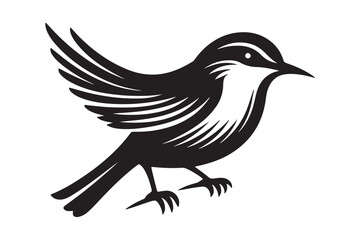 Fototapeta premium bird silhouette vector illustration graphic design