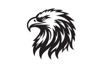Eagle Head Silhouette Vector illustration