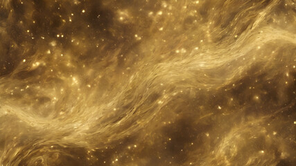 Fototapeta premium Gold Dusty Film Texture Background, Golden Stars wallpaper with copy space