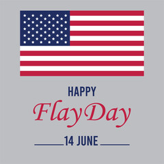   Happy Flay day 14 June 2024. vector and EPS file.