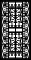 Geometric and simple pattern for panel, background, and cutting art