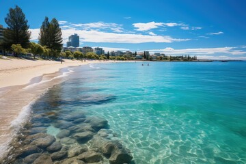 Obraz premium Trigg Beach, Perth surfing and natural beauty., generative IA