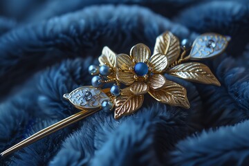 Naklejka premium A hairpin that changes its design to match the wearer's thoughts, a myriad of styles at a thought.