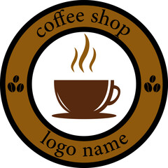 Web The coffee shop logo depicts a cup and coffee beans and looks a little smoky