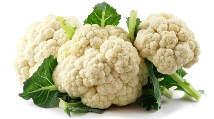 Cauliflower isolated white background