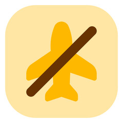 Editable vector airplane mode off icon. Part of a big icon set family. Perfect for web and app interfaces, presentations, infographics, etc