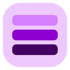 Obraz premium Editable vector row, list, menu icon. Part of a big icon set family. Perfect for web and app interfaces, presentations, infographics, etc