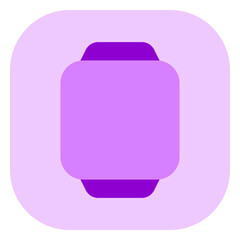 Editable vector blank square smartwatch screen icon. Part of a big icon set family. Perfect for web and app interfaces, presentations, infographics, etc