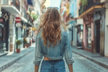 Fototapeta premium Young Leader Beckoning on City Street