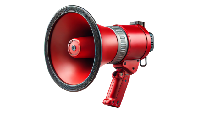 Megaphone isolated on transparent or white background