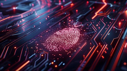 Futuristic Fingerprint Scanning on Digital Interface for Biometric Security