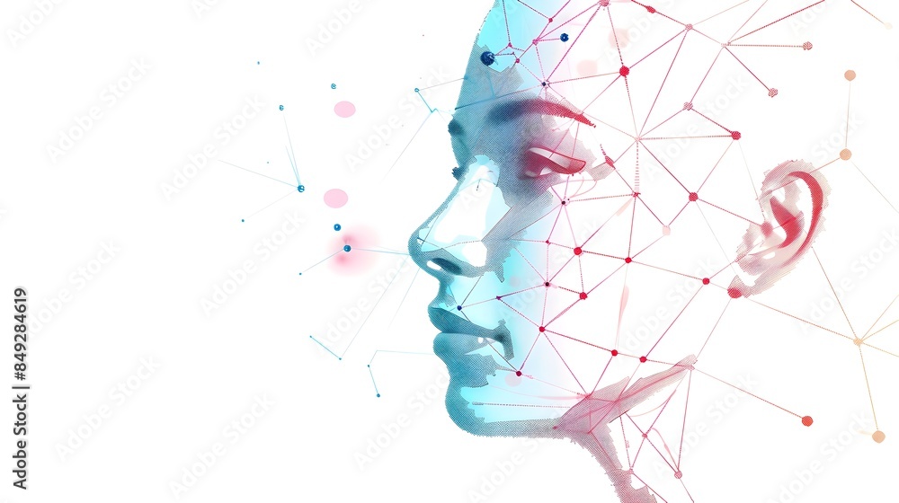 Poster facial recognition technology for biometric security and authentication