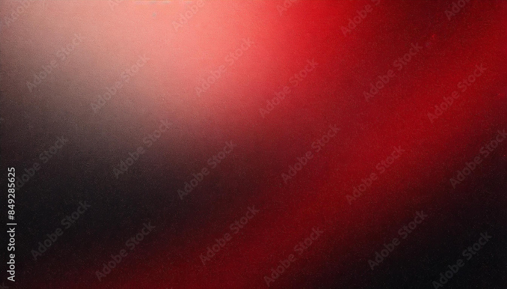Poster red black gradient abstract background, grainy noise texture, backdrop for product presentation with copy space