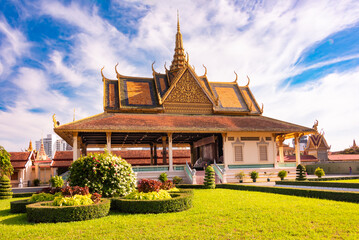 Royal palace in Phnom Penh city, Cambodia