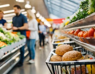 Supermarket tło