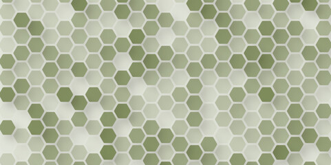 Abstract embossed hexagon background.