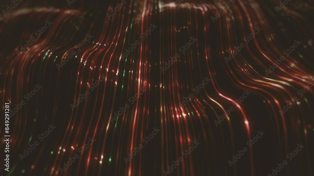 Poster abstract flowing lines background/ animation of an abstract background of flowing and streaming ligh
