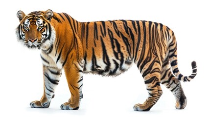 Fototapeta premium Tiger isolated white background