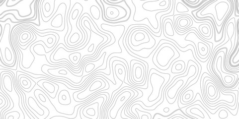 Topographic contour map. Abstract outline grid, vector illustration.