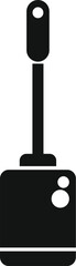 Simple icon of a toilet brush, a common cleaning tool for maintaining bathroom hygiene