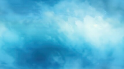 Blue sky with fluffy white clouds for a beautiful summer day background