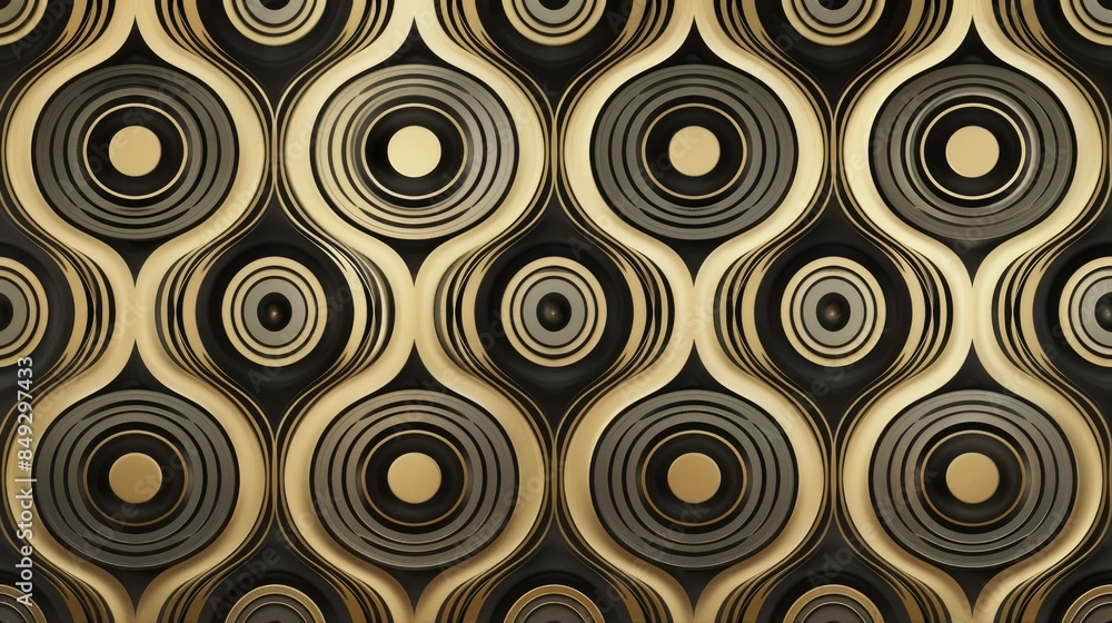 Poster geometric texture in a repeating classic and modern pattern