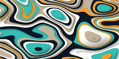 Abstract papercut style design for background. Modern background for placards, poster, banner, invitation, covers and other. Vector illustration