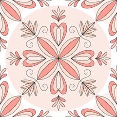 งานศิลปะท





Seamless floral damask pattern


