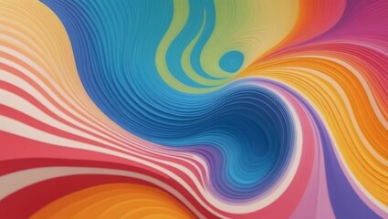 Obraz premium Organic Water ripples, Spiraling patterns, vibrant colors, minimalist design abstract wallpaper