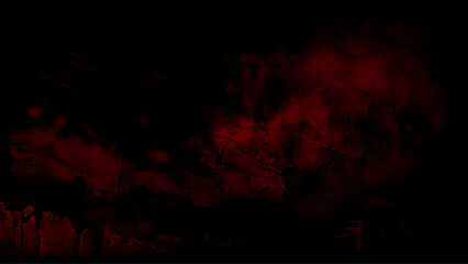 Painted wall texture background in dark red colors.