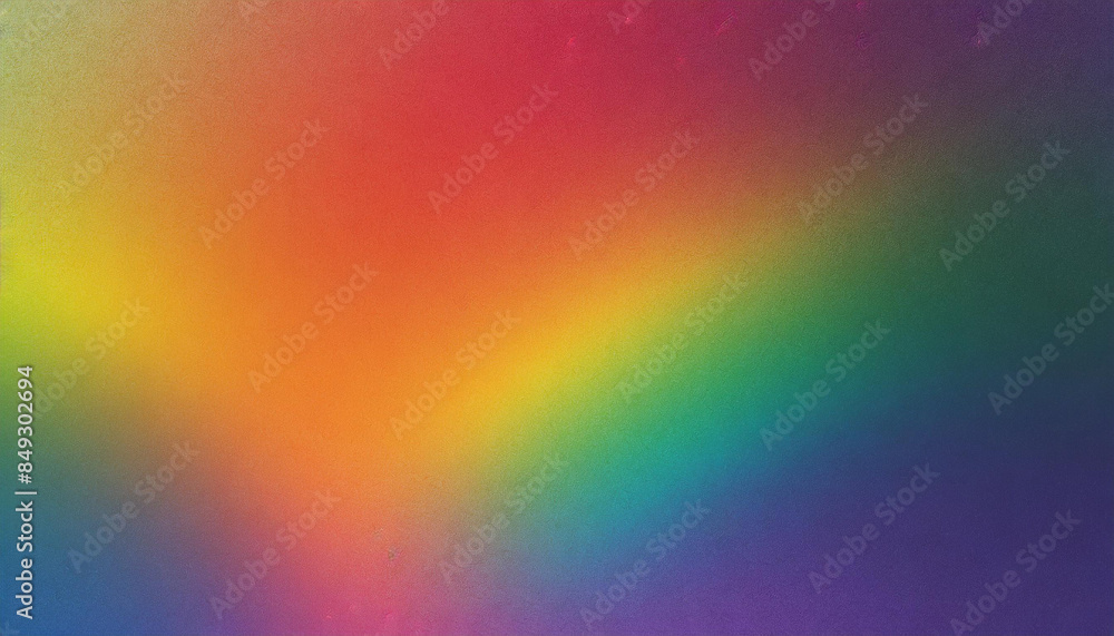 Poster iridescent bright rainbow gradient abstract background, grainy noise texture, cinematic backdrop for