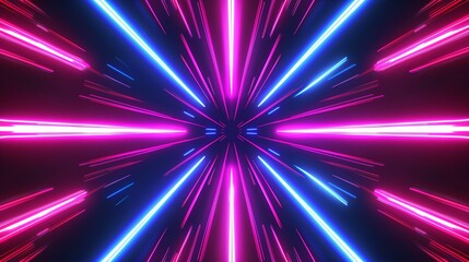An abstract background featuring mixed neon colors with a radial distortion effect, giving it a glowing, pulsating appearance.