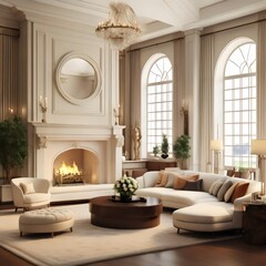 Fancy fireplace room