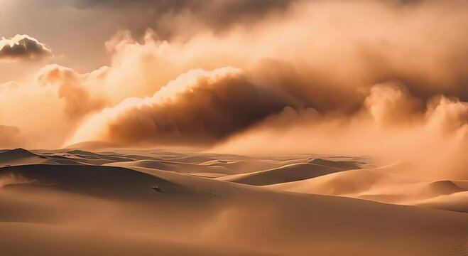 sandstorm weather in the desert