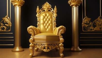 Gilded Grandeur: A Silent Throne's Reverie"
"Whispers of Majesty: Gilded Grandeur Unveiled"
"Echoes of Regal Splendor: A Silent Throne's Tale"