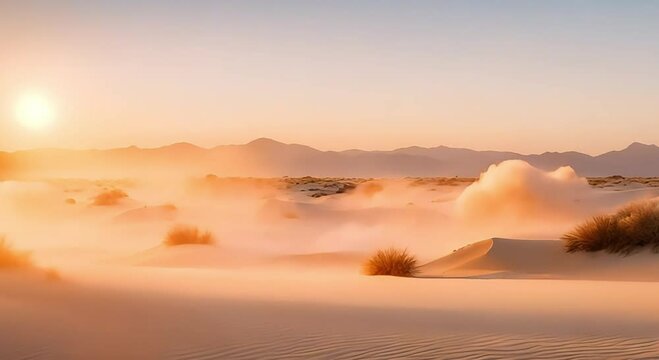 sandstorm weather in the desert