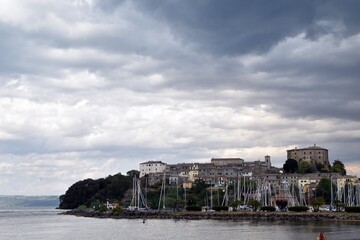 Bolsena Lake in Italy, where the miracle happened, a nice holiday resort in central Italy