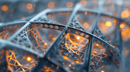 A 3D structure created using a 3D printer allows for precise and intricate designs, turning digital models into tangible objects.  