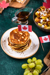 Canada Day traditional food concept.