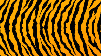 Close-up of tiger fur, orange with black stripes.