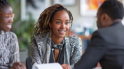 A family discussing their insurance strategy and medical cost management with a financial planner in a comfortable office