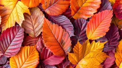 Beautiful Autumn leaves and background HD 8K wallpaper Stock Photographic Image  