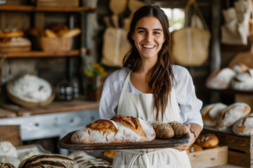 Happy Baker in Action, Professional Environment, Diverse Workforce, Corporate Photography, Team Collaboration, Engaged Employees, Authentic Work Settings.