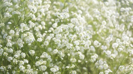 Garden blossoms of Gypsophila paniculata
