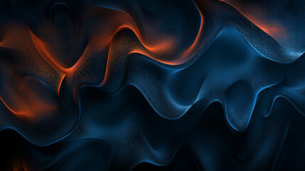 Fototapeta premium grainy noisy poster background dark blue orange