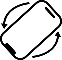 Rotate smartphone icon. Device rotation symbol. Rotate Mobile phone. Turn your device. Rotate smartphone, icons vector for web site or mobile app. vector modern flat isolated design template.