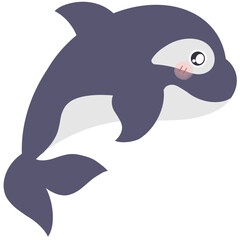 Naklejka premium illustration of a whale